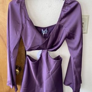 princess poly Domonique purple mini dress